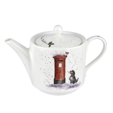Wrendale Designs Christmas Wishes Teapot, Dog Wrendale Designs Christmas Wishes Teapot, Dog